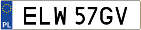 Trailer License Plate